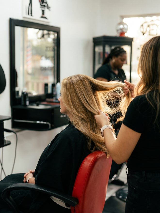 Dimensional hair color result at Hair Creations M&M, Naples FL